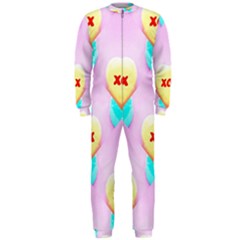 Pastel Heart Onepiece Jumpsuit (men)  by Nexatart