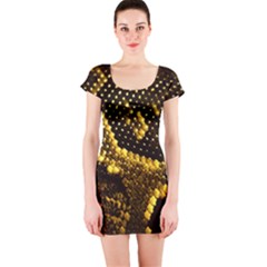 Pattern Skins Snakes Short Sleeve Bodycon Dress by Nexatart