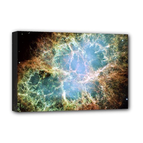 Crab Nebula Deluxe Canvas 18  X 12   by SheGetsCreative