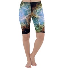 Crab Nebula Cropped Leggings  by SheGetsCreative