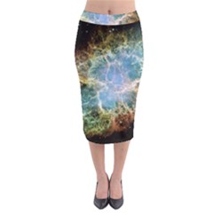 Crab Nebula Midi Pencil Skirt by SheGetsCreative