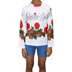 Valentine s Day Gift Kids  Long Sleeve Swimwear by Valentinaart