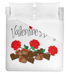 Valentine s Day Gift Duvet Cover (queen Size) by Valentinaart