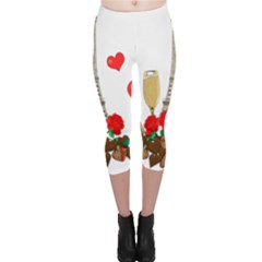 Romance In Paris Capri Leggings  by Valentinaart