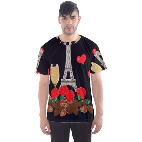 Pariz Men s Sport Mesh Tee by Valentinaart