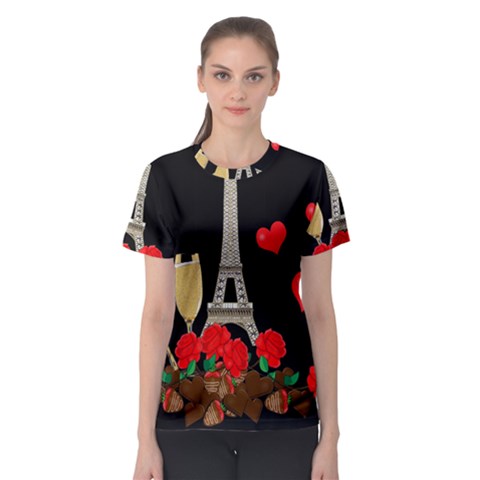 Pariz Women s Sport Mesh Tee by Valentinaart