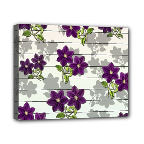 Purple Vintage Flowers Canvas 10  X 8  by Valentinaart