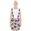 Purple vintage flowers Suspender Skirt View1