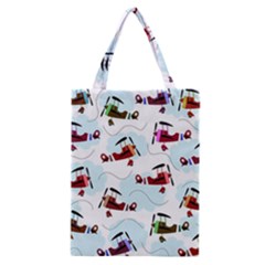 Airplanes Pattern Classic Tote Bag by Valentinaart