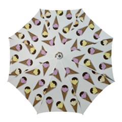 Ice Cream Pattern Golf Umbrellas by Valentinaart