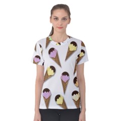 Ice cream pattern Women s Cotton Tee