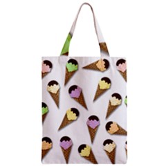 Ice Cream Pattern Zipper Classic Tote Bag by Valentinaart