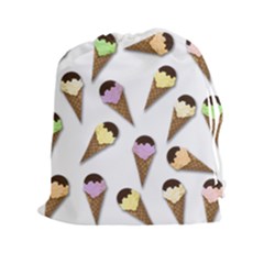 Ice cream pattern Drawstring Pouches (XXL)