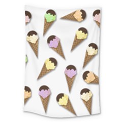 Ice cream pattern Large Tapestry