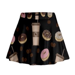 Coffee Break Mini Flare Skirt by Valentinaart