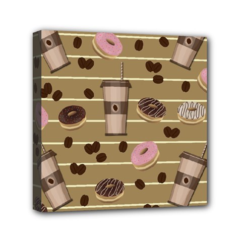 Coffee And Donuts  Mini Canvas 6  X 6  by Valentinaart