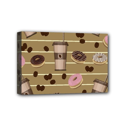 Coffee And Donuts  Mini Canvas 6  X 4  by Valentinaart