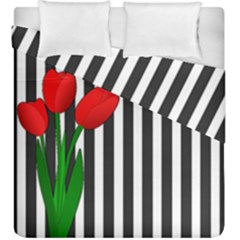 Tulips Duvet Cover Double Side (king Size) by Valentinaart