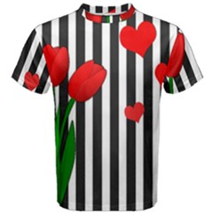 Tulips Men s Cotton Tee by Valentinaart