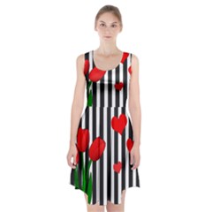 Tulips Racerback Midi Dress by Valentinaart