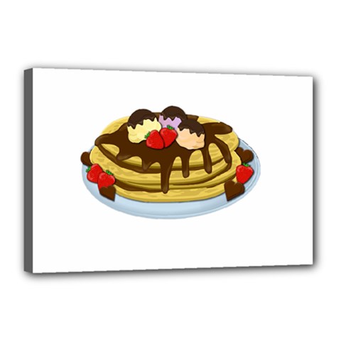 Pancakes - Shrove Tuesday Canvas 18  X 12  by Valentinaart