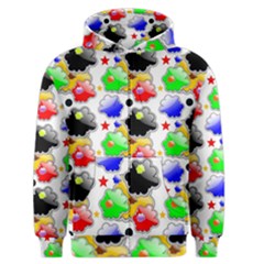 Pattern Background Wallpaper Design Men s Zipper Hoodie by Nexatart