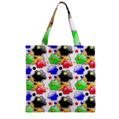 Pattern Background Wallpaper Design Zipper Grocery Tote Bag by Nexatart