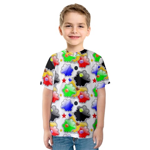 Pattern Background Wallpaper Design Kids  Sport Mesh Tee by Nexatart