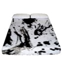 Pattern Color Painting Dab Black Fitted Sheet (King Size) View1