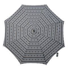 Pattern Grid Squares Texture Hook Handle Umbrellas (small) by Nexatart