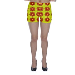 Pattern Design Graphics Colorful Skinny Shorts by Nexatart