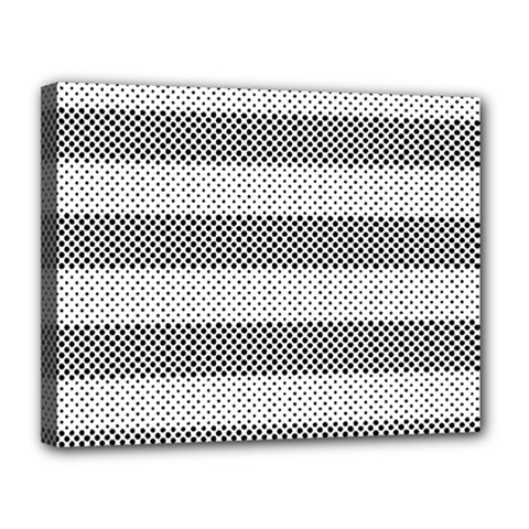 Pattern Half Tone Canvas 14  X 11  by Nexatart