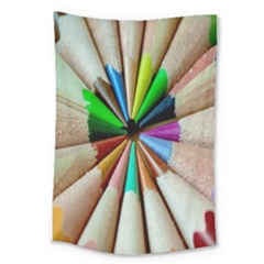 Pen Crayon Color Sharp Red Yellow Large Tapestry by Nexatart