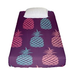 Pineapple Pattern  Fitted Sheet (single Size) by Nexatart