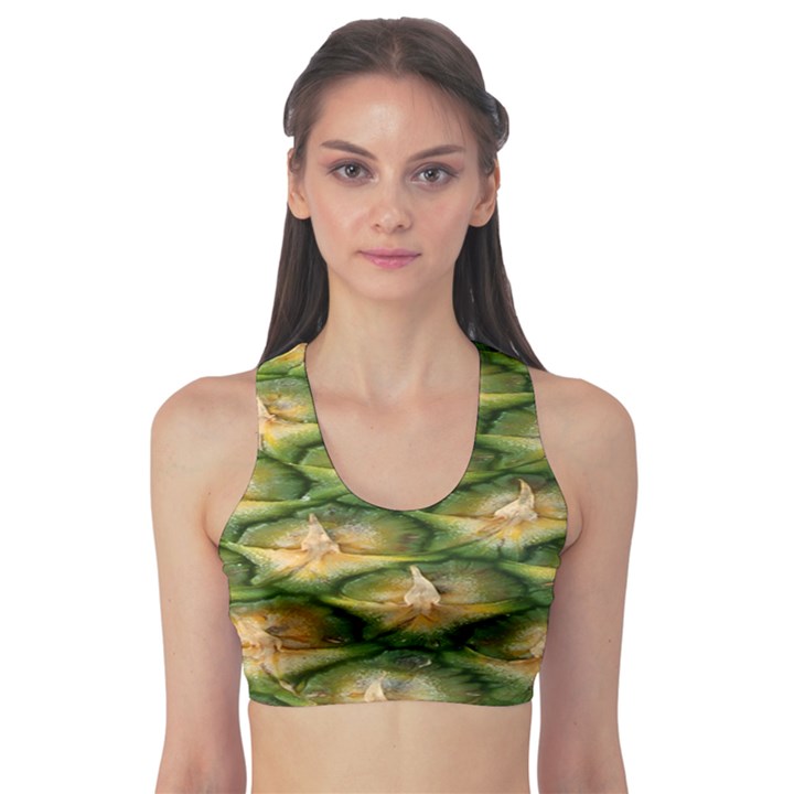 Pineapple Pattern Sports Bra