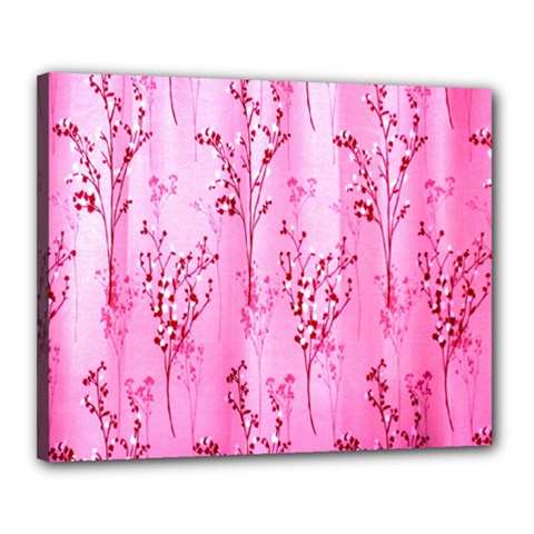 Pink Curtains Background Canvas 20  X 16  by Nexatart