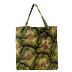 Pineapple Fruit Close Up Macro Grocery Tote Bag by Nexatart