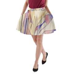 Pin Stripe Car Automobile Vehicle A-Line Pocket Skirt