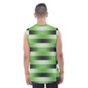 Pinstripes Green Shapes Shades Men s Basketball Tank Top View2