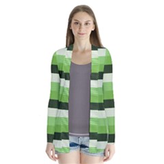 Pinstripes Green Shapes Shades Cardigans by Nexatart