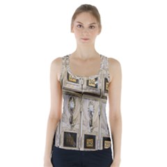 Post Office Old Vintage Building Racer Back Sports Top by Nexatart