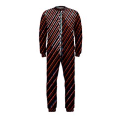 Red And Black High Rise Building Onepiece Jumpsuit (kids) by Nexatart