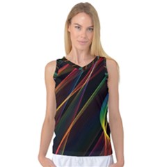 Rainbow Ribbons Women s Basketball Tank Top by Nexatart