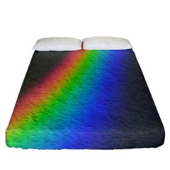 Rainbow Color Spectrum Solar Mirror Fitted Sheet (king Size) by Nexatart