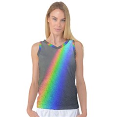 Rainbow Color Spectrum Solar Mirror Women s Basketball Tank Top by Nexatart