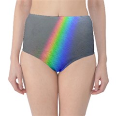 Rainbow Color Spectrum Solar Mirror High-waist Bikini Bottoms by Nexatart