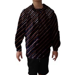 Red And Black High Rise Building Hooded Wind Breaker (kids) by Nexatart