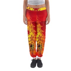 Red Silhouette Star Women s Jogger Sweatpants by Nexatart