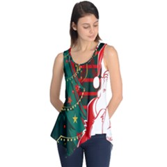 Santa Clause Xmas Sleeveless Tunic by Nexatart