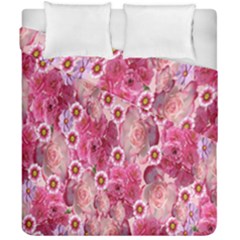 Roses Flowers Rose Blooms Nature Duvet Cover Double Side (california King Size) by Nexatart